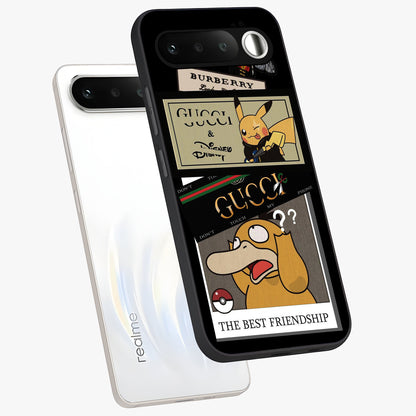 Gucci Play Mashup Glass Case displayed in angled mockup highlighting stylish fashion mashup design with bold aesthetic.