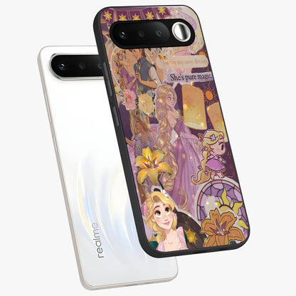 Magical Tangled Dream Glass Case displayed in angled mockup highlighting whimsical fantasy design with magical aesthetic.