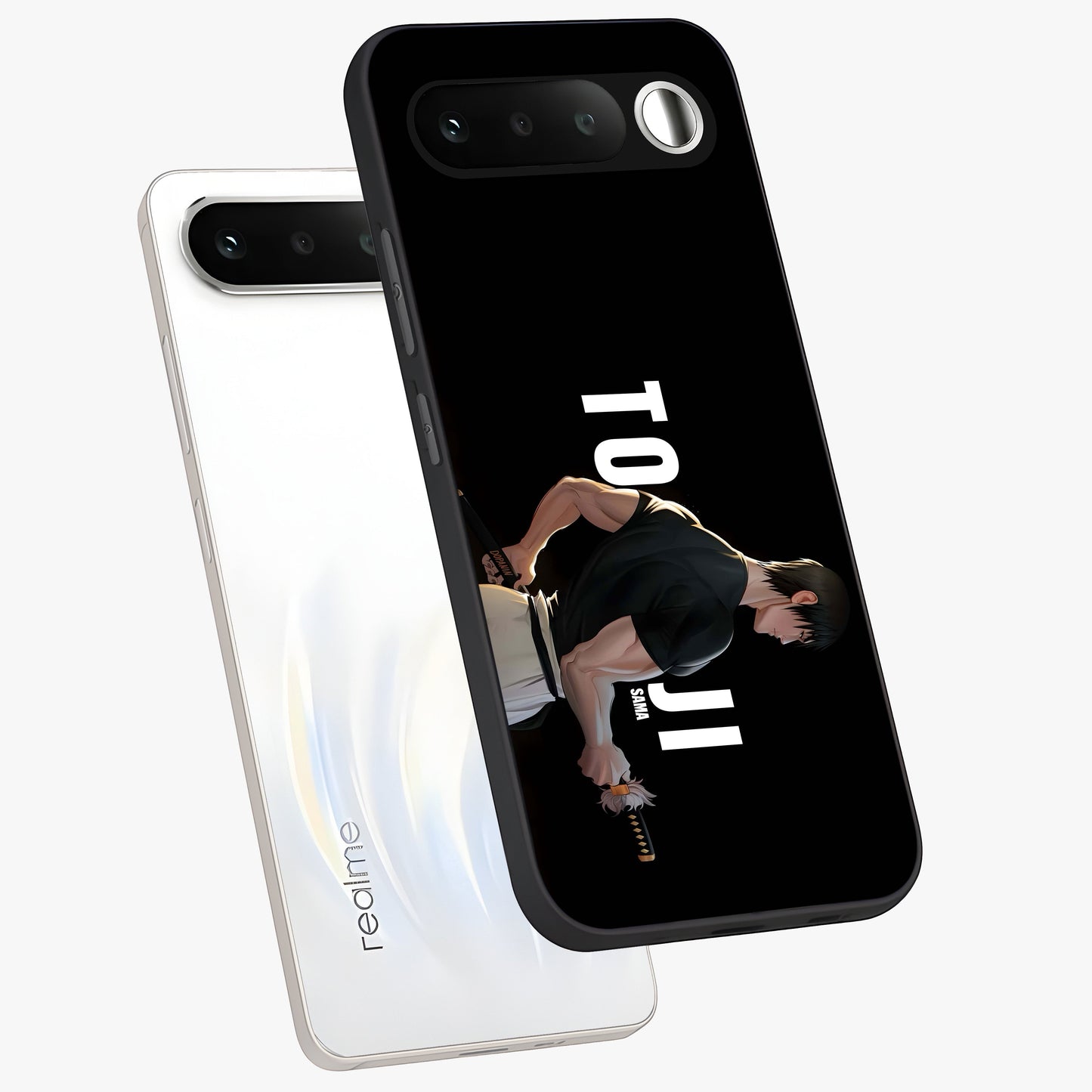 Midnight Blade Resolve Glass Case displayed in angled mockup highlighting powerful blade illustration with dramatic dark aesthetic.