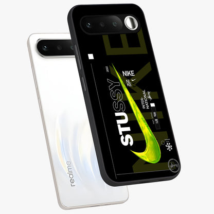 Neon Street Edition Glass Case displayed in angled mockup highlighting vibrant urban design with bold street aesthetic.