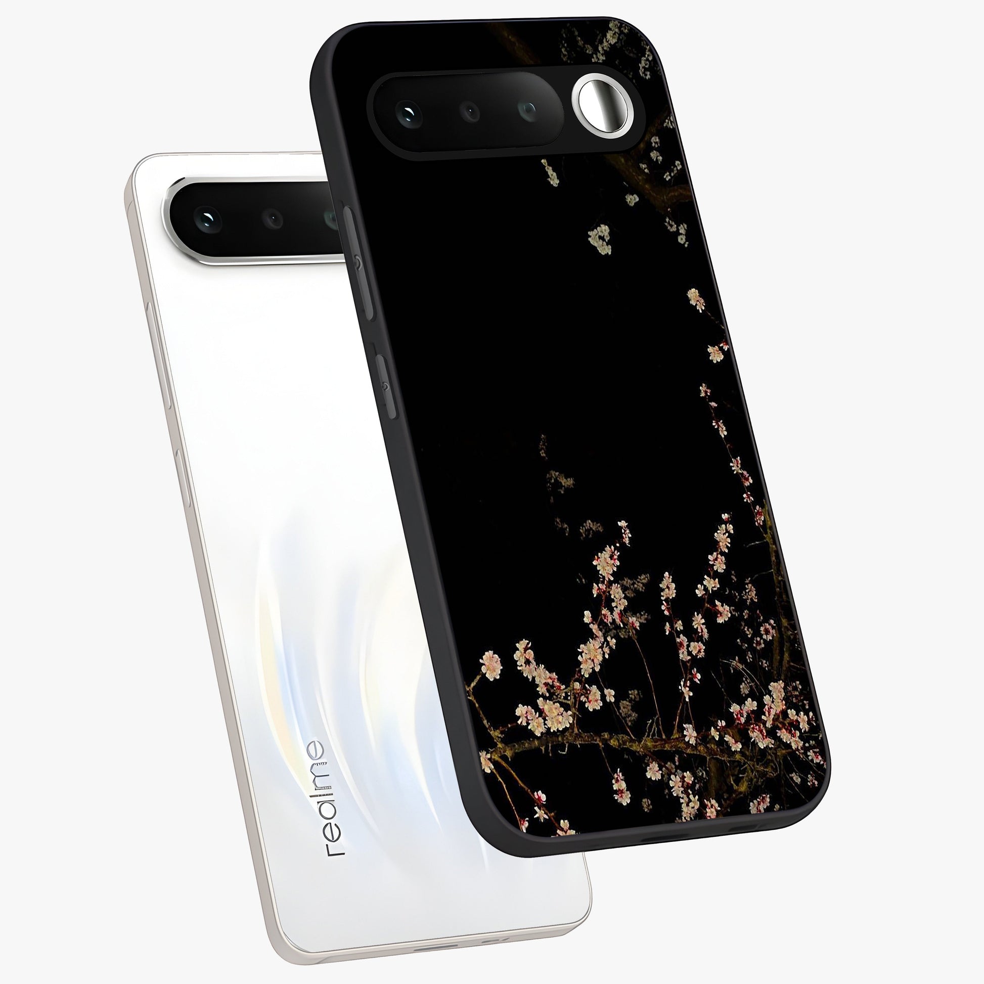 Petal Moon Light With Custom Name Glass Case displayed in angled mockup highlighting delicate petal design with custom name feature.