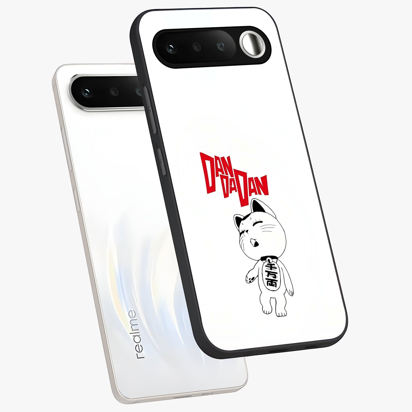 Playful Spirit Charm Glass Case displayed in angled mockup highlighting lively decorative design with playful aesthetic style.