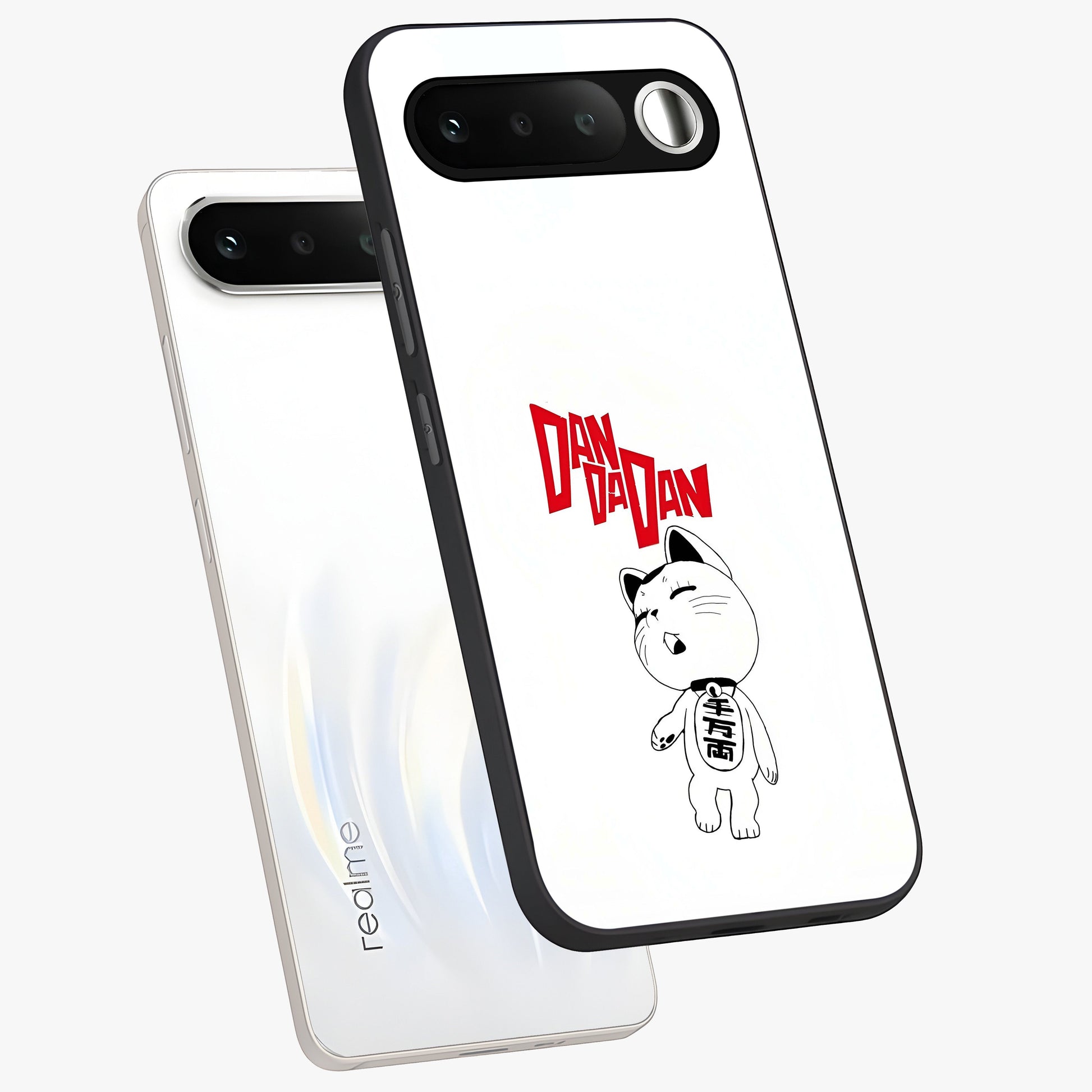 Playful Spirit Charm Glass Case displayed in angled mockup highlighting lively decorative design with playful aesthetic style.