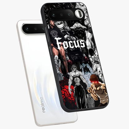 Relentless Power Focus Glass Case displayed in angled mockup highlighting bold statement design with modern aesthetic style.