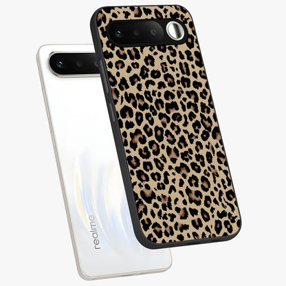 Savage Chic Pattern Glass Case displayed in angled mockup highlighting bold fashion inspired design with chic aesthetic.