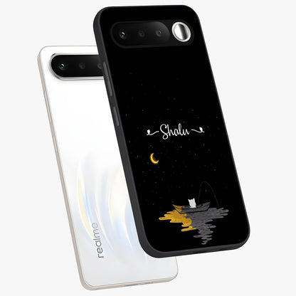 Silent Night Row Glass Case displayed in angled mockup highlighting peaceful evening design with dreamy night aesthetic.