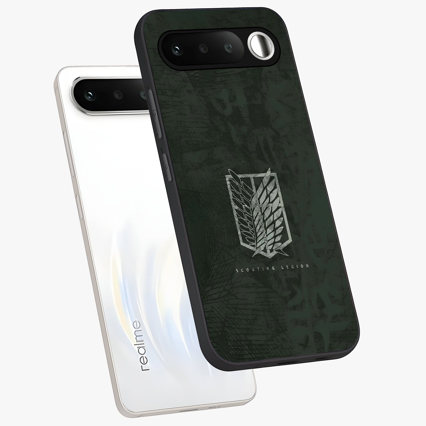 Wings Of Freedom Glass Case displayed in angled mockup highlighting graceful wing design with inspirational aesthetic.