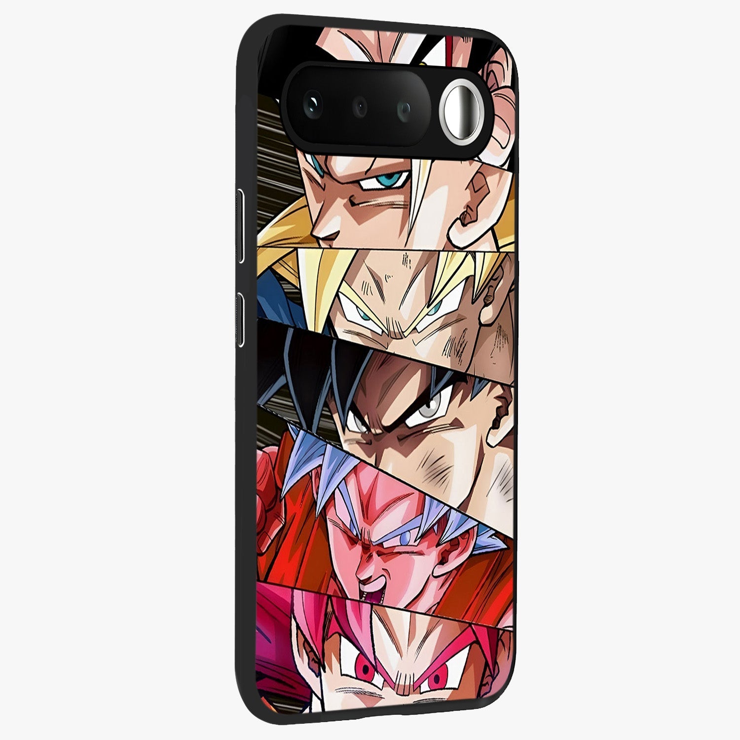 Anime Character Glass Case upright view showcasing expressive anime artwork with bold graphic style.