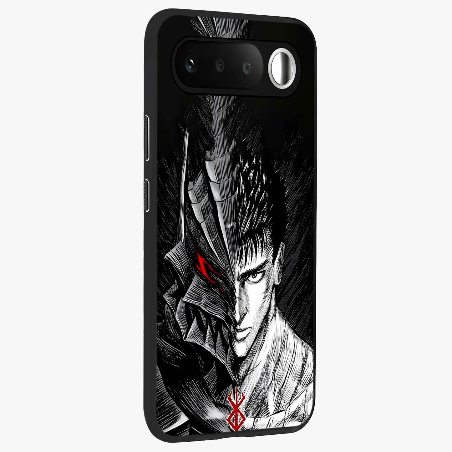 Berserker Blood Oath Glass Case upright view showcasing intense warrior aesthetic with dramatic artistic style.