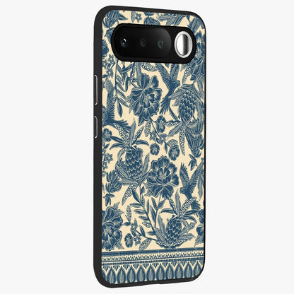Heirloom Wild Bloom Glass Case upright view showcasing delicate wildflower artwork with timeless floral theme.