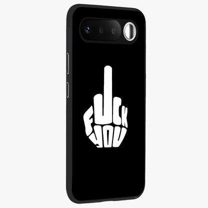 Rebel Mode On Glass Case upright view showcasing striking statement artwork with bold rebellious theme.