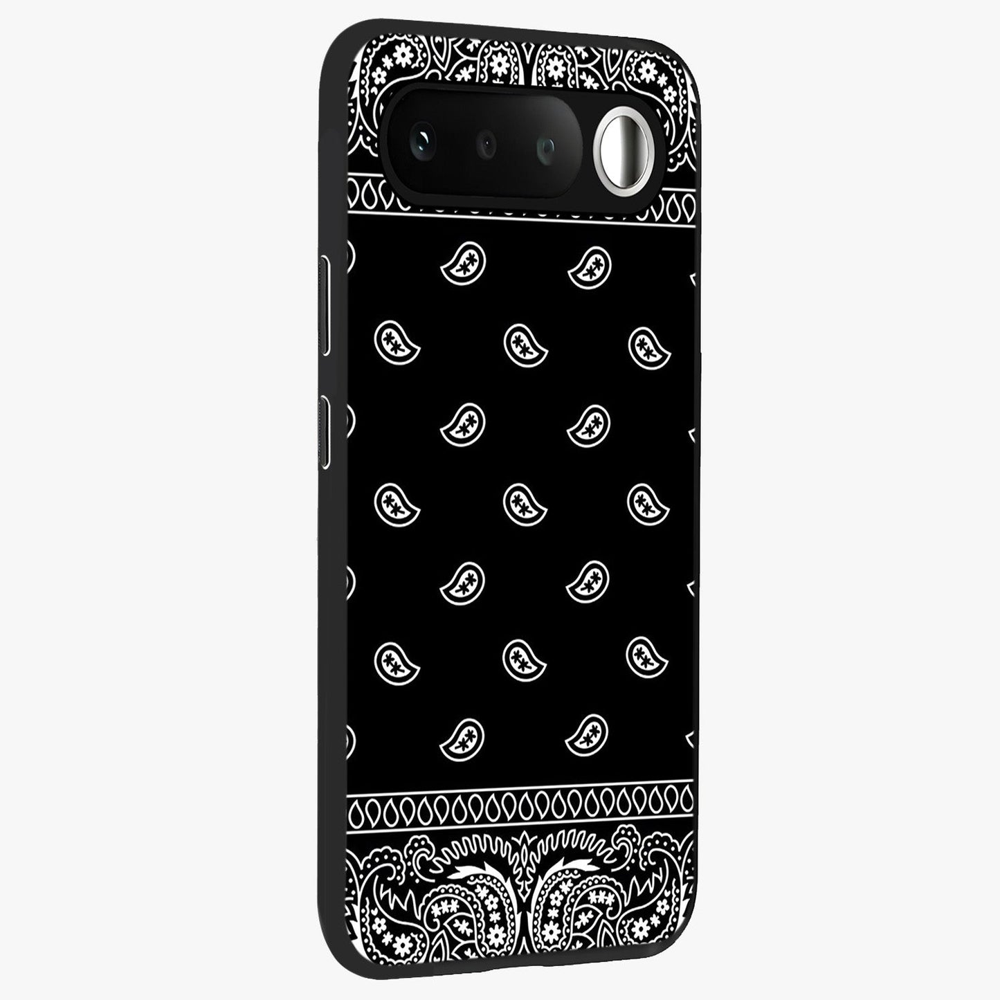 Retro Rebel Threads Glass Case upright view showcasing stylish vintage artwork with bold retro theme.