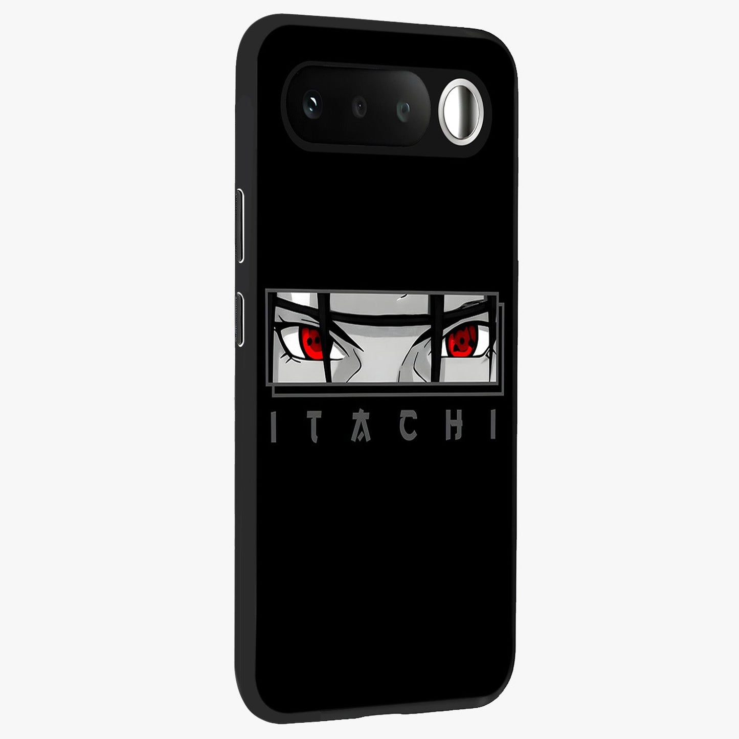 Scarlet Gaze Dominance Glass Case upright view showcasing powerful dramatic artwork with dominant artistic theme.
