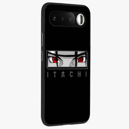 Scarlet Gaze Dominance Glass Case upright view showcasing powerful dramatic artwork with dominant artistic theme.