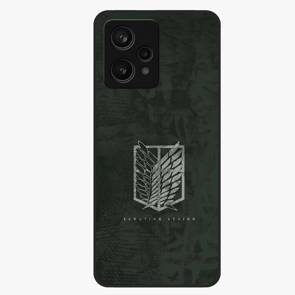 Wings Of Freedom Glass Case showing flat back view with symbolic wings artwork and glossy glass finish.