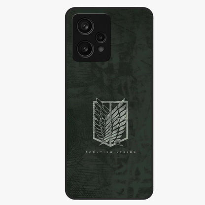 Wings Of Freedom Glass Case showing flat back view with symbolic wings artwork and glossy glass finish.