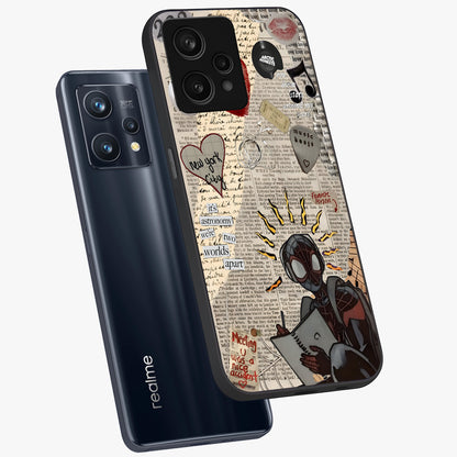 City Dream Sketch Glass Case displayed in angled mockup highlighting minimal city illustration with aesthetic sketch style.