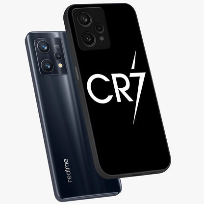 Cr7 Elite Strike Glass Case displayed in angled mockup highlighting powerful sports graphic with bold athletic theme.
