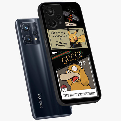 Gucci Play Mashup Glass Case displayed in angled mockup highlighting stylish fashion mashup design with bold aesthetic.