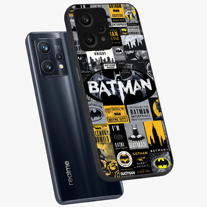 Knight Gotham Rise Glass Case displayed in angled mockup highlighting powerful knight silhouette design with dramatic aesthetic.