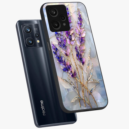 Lavender Dream Glow Glass Case displayed in angled mockup highlighting dreamy purple glow design with soft artistic style.