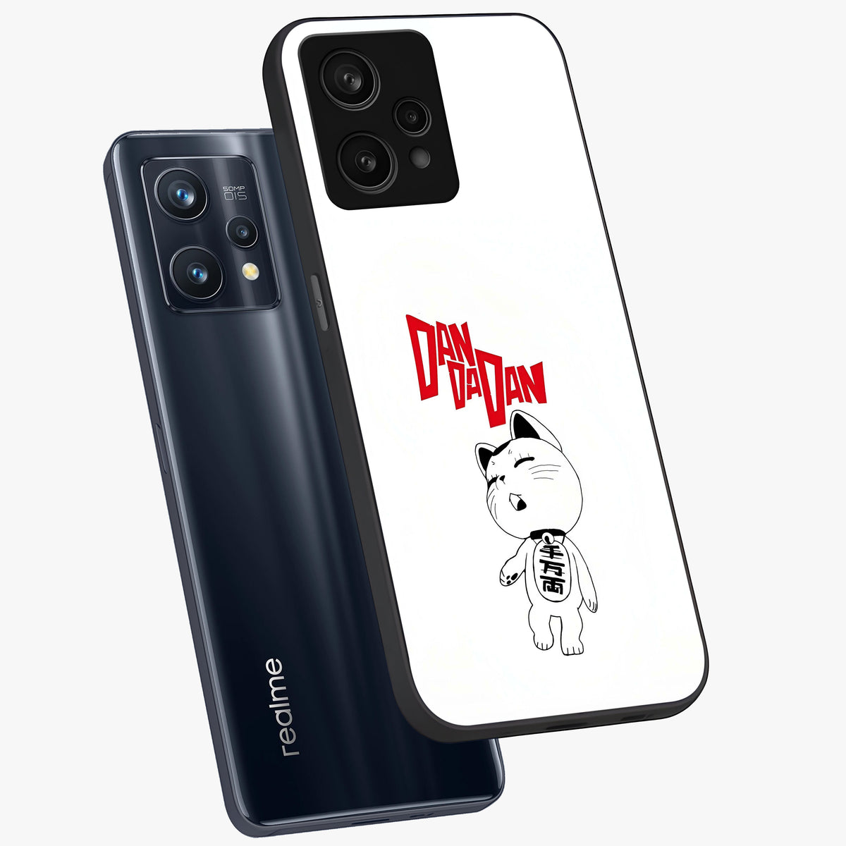 Playful Spirit Charm Glass Case displayed in angled mockup highlighting lively decorative design with playful aesthetic style.