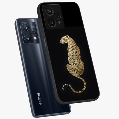 Regal Leopard Glass Case displayed in angled mockup highlighting powerful animal illustration with stylish wild aesthetic.