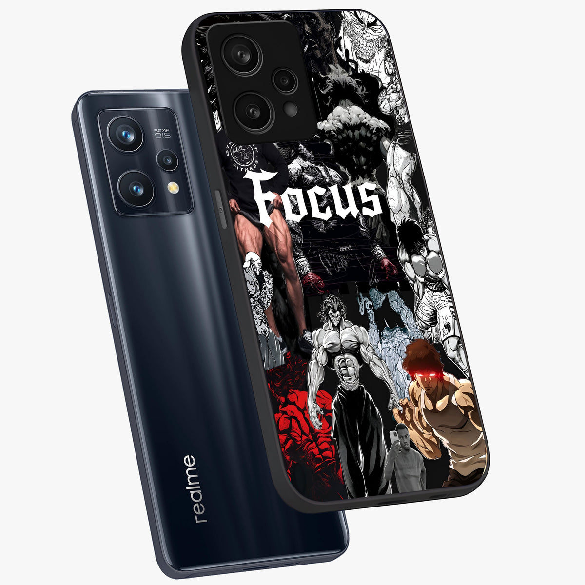 Relentless Power Focus Glass Case displayed in angled mockup highlighting bold statement design with modern aesthetic style.