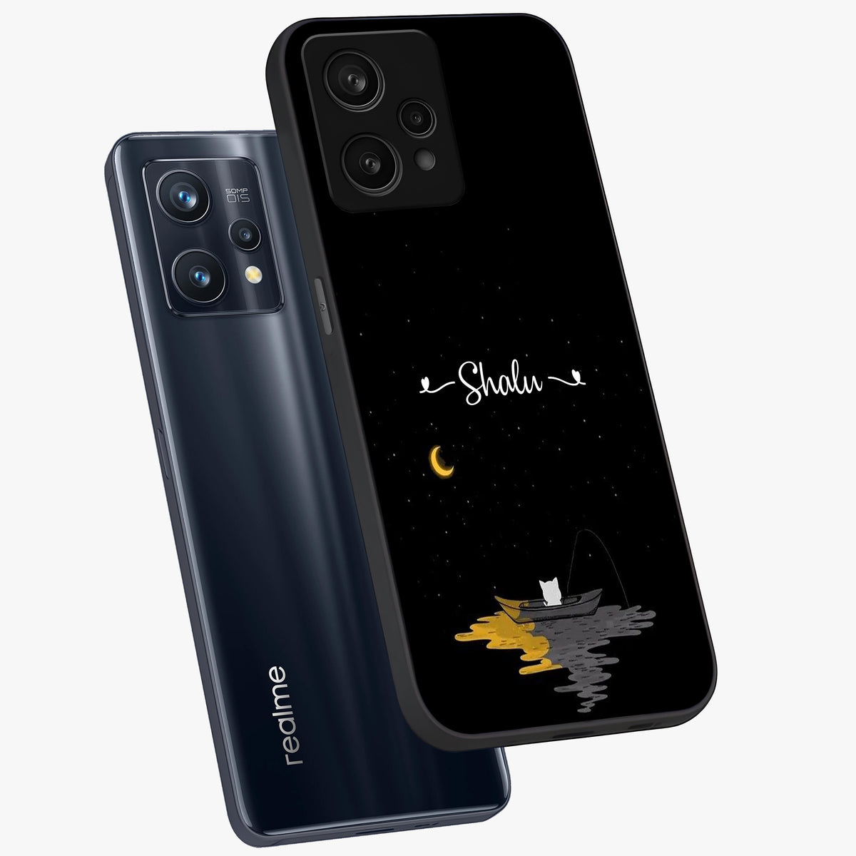 Silent Night Row Glass Case displayed in angled mockup highlighting peaceful evening design with dreamy night aesthetic.