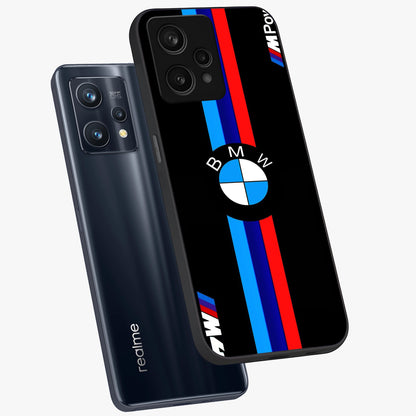 Turbo BMW Beast Glass Case displayed in angled mockup highlighting sleek racing car design with bold automotive aesthetic.