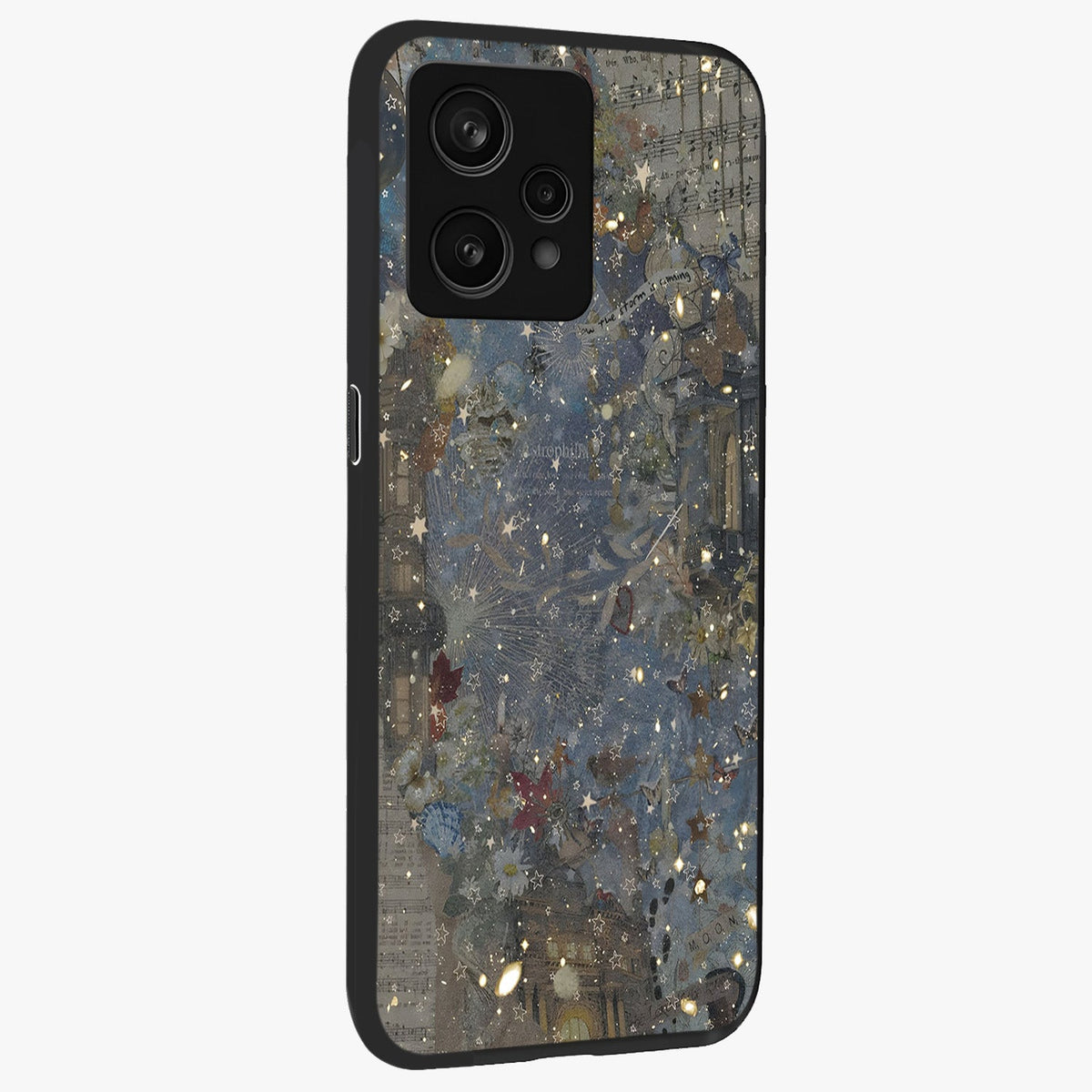 Aesthetic Astrolophia Glass Case upright view showcasing soft aesthetic theme with stylish modern look.