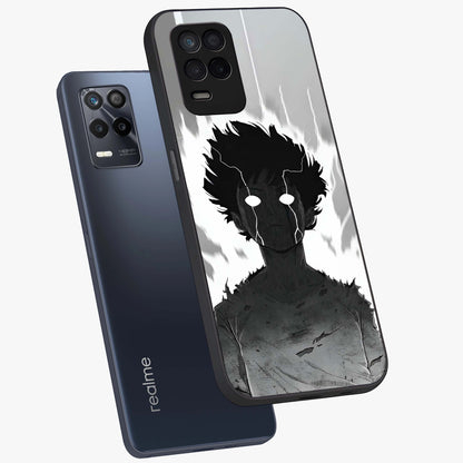 Awakened Inner Rage Glass Case displayed in angled mockup highlighting powerful graphic design and bold artistic theme.