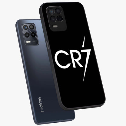 Cr7 Elite Strike Glass Case displayed in angled mockup highlighting powerful sports graphic with bold athletic theme.
