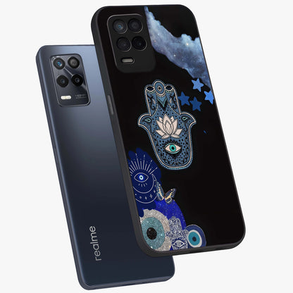 Mystic Hand Aura Glass Case displayed in angled mockup highlighting magical aura design with spiritual aesthetic style.