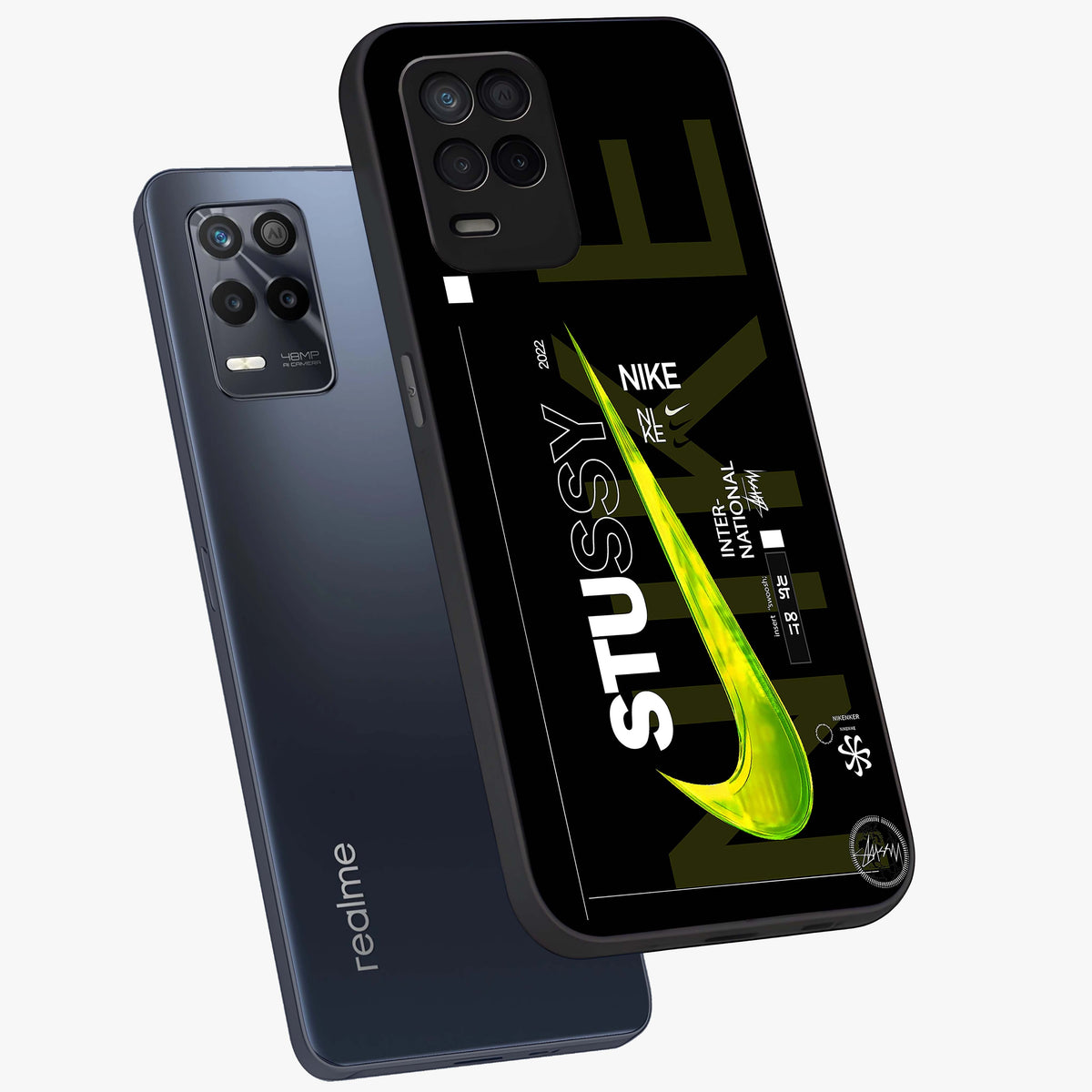 Neon Street Edition Glass Case displayed in angled mockup highlighting vibrant urban design with bold street aesthetic.