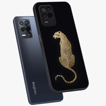 Regal Leopard Glass Case displayed in angled mockup highlighting powerful animal illustration with stylish wild aesthetic.