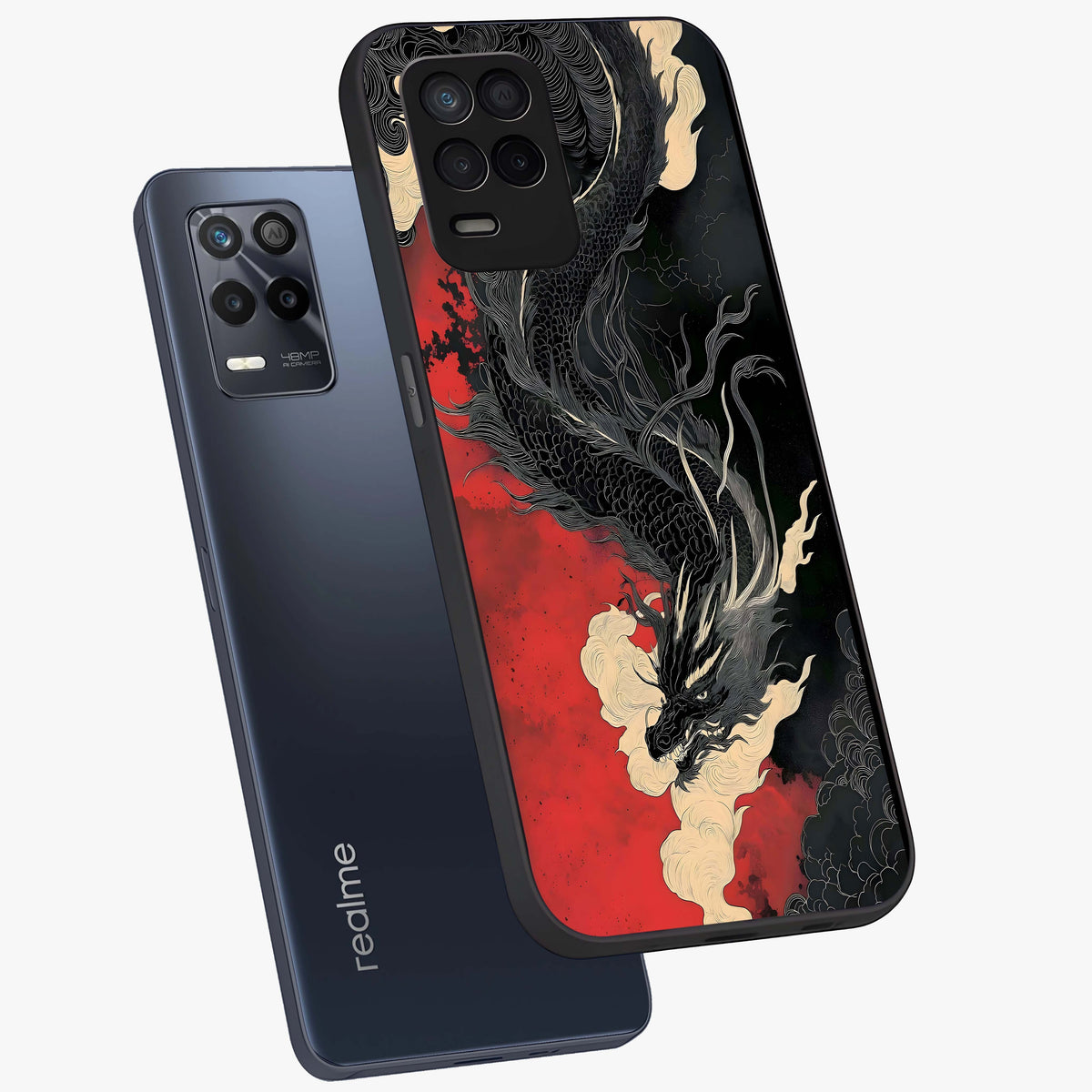 Shadow Dragon Fury Glass Case displayed in angled mockup highlighting powerful dragon illustration with dark fantasy aesthetic.
