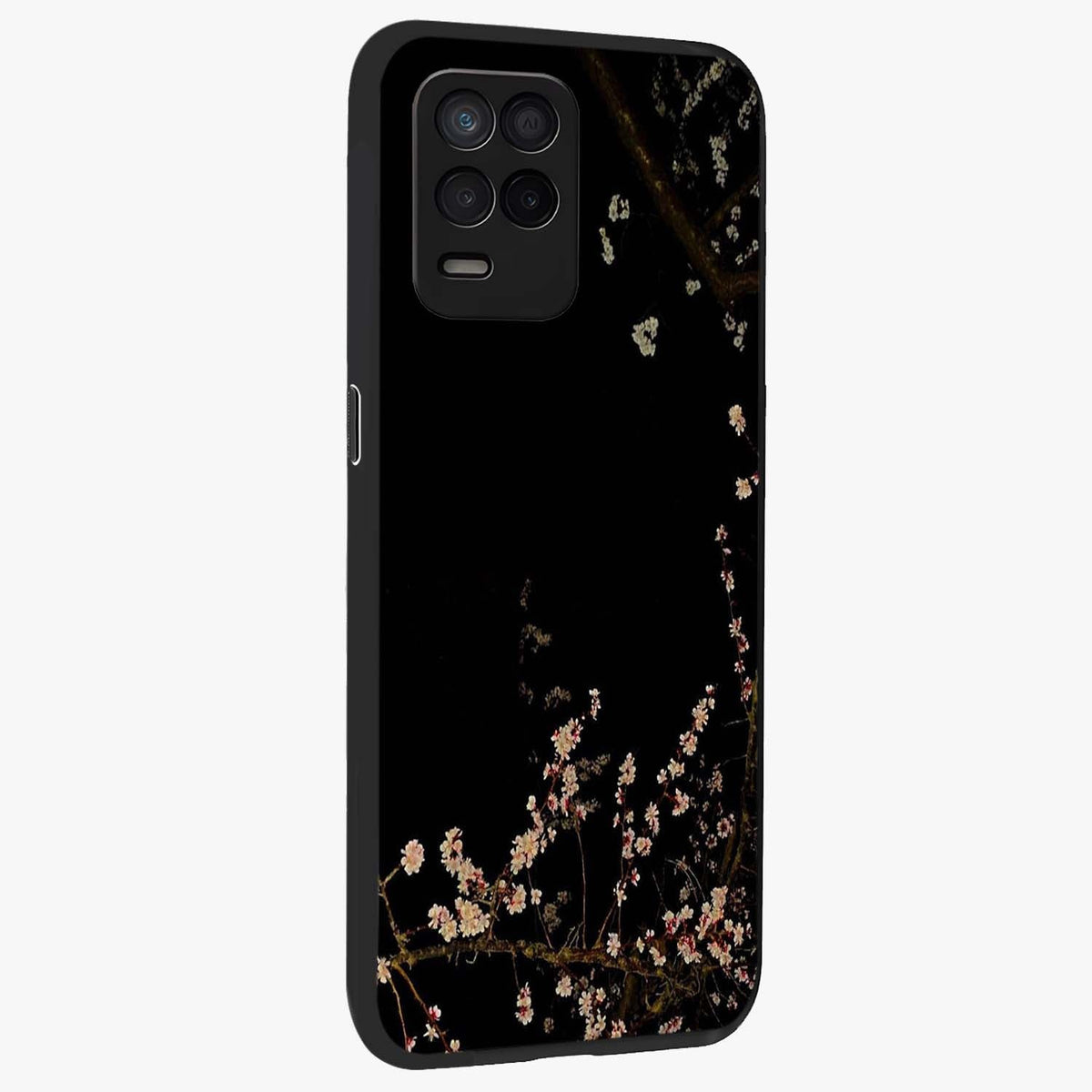 Petal Moon Light With Custom Name Glass Case upright view showcasing elegant floral moon artwork with personalized aesthetic.