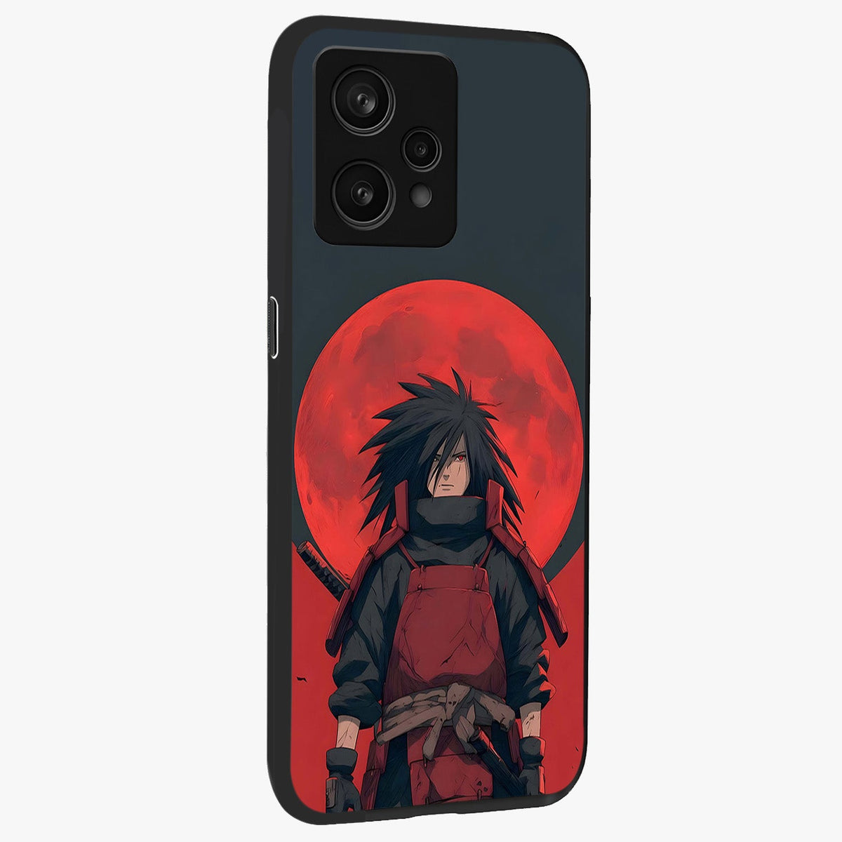 Crimson Moon Warlord Glass Case upright view showcasing powerful warlord artwork with dark celestial theme.