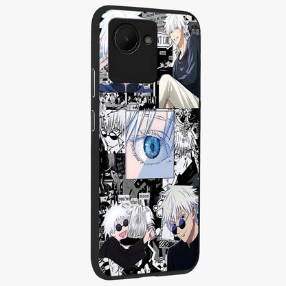Infinity Sorcerer Chaos Glass Case upright view showcasing dramatic sorcerer artwork with chaotic mystical theme.