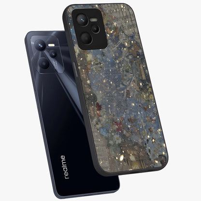 Aesthetic Astrolophia Glass Case displayed in angled mockup highlighting artistic aesthetic elements and smooth glass surface.
