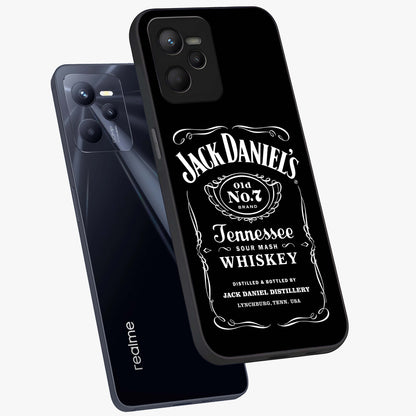 Vintage Whiskey Heritage Glass Case displayed in angled mockup highlighting retro beverage themed design with heritage aesthetic.