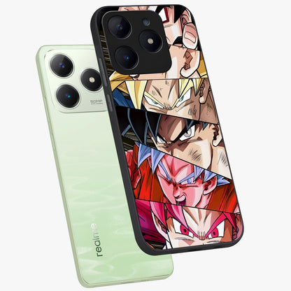 Anime Character Glass Case displayed in angled mockup highlighting colorful anime character illustration.