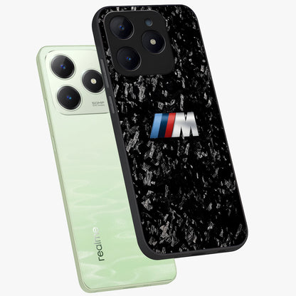 Carbon Speed Mark Glass Case displayed in angled mockup highlighting racing inspired carbon design and sleek aesthetic style.