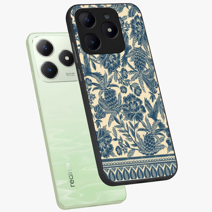 Heirloom Wild Bloom Glass Case displayed in angled mockup highlighting botanical bloom design with classic aesthetic style.