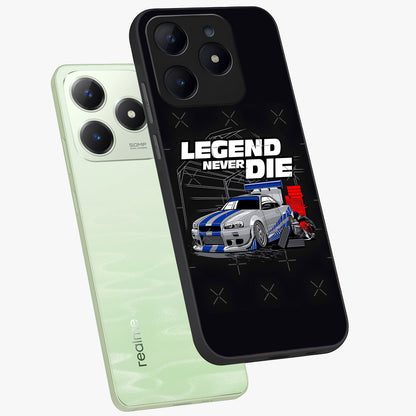 Midnight Racing Legacy Glass Case displayed in angled mockup highlighting dynamic automotive design with bold midnight aesthetic.