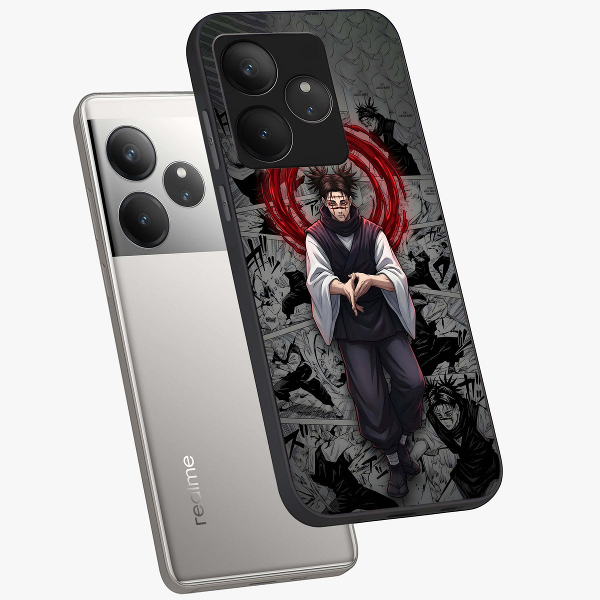 Cursed Ritual Ascension Glass Case displayed in angled mockup highlighting mystical ritual illustration with supernatural aesthetic.