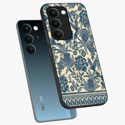 Heirloom Wild Bloom Glass Case displayed in angled mockup highlighting botanical bloom design with classic aesthetic style.