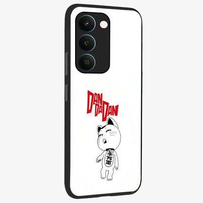 Playful Spirit Charm Glass Case upright view showcasing vibrant charm artwork with fun artistic theme.