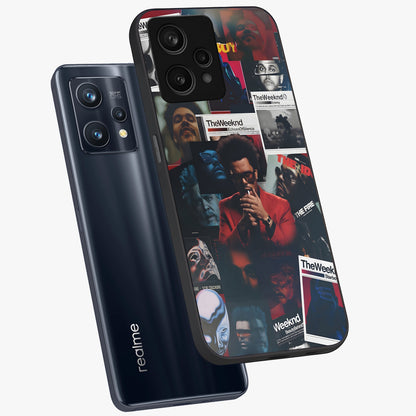 The Weeknd Glass Case displayed in angled mockup highlighting stylish pop culture inspired design with modern aesthetic.